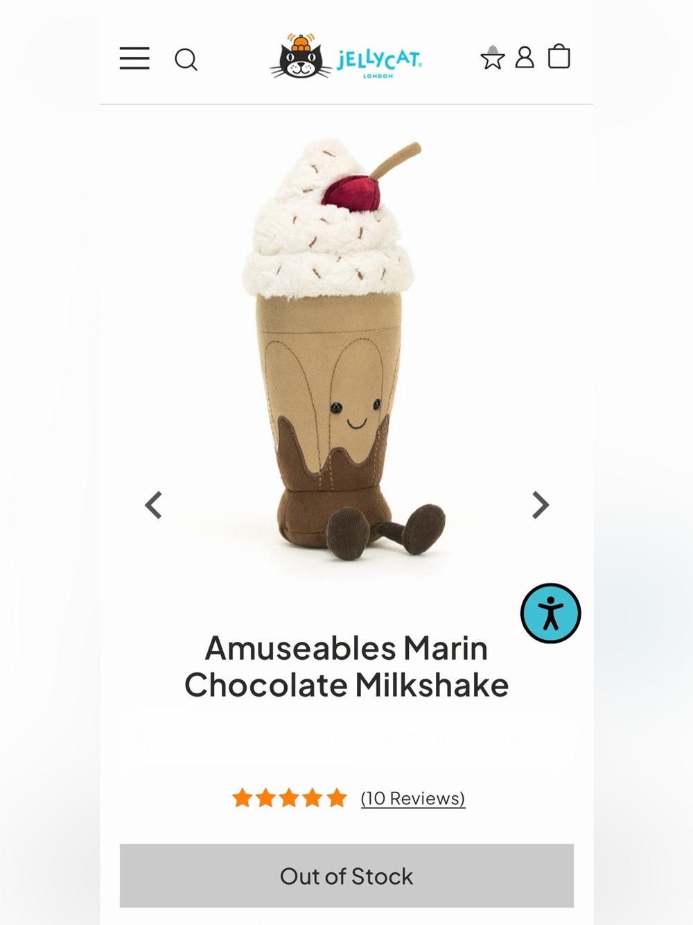 Amuseables Marin Chocolate Milkshake